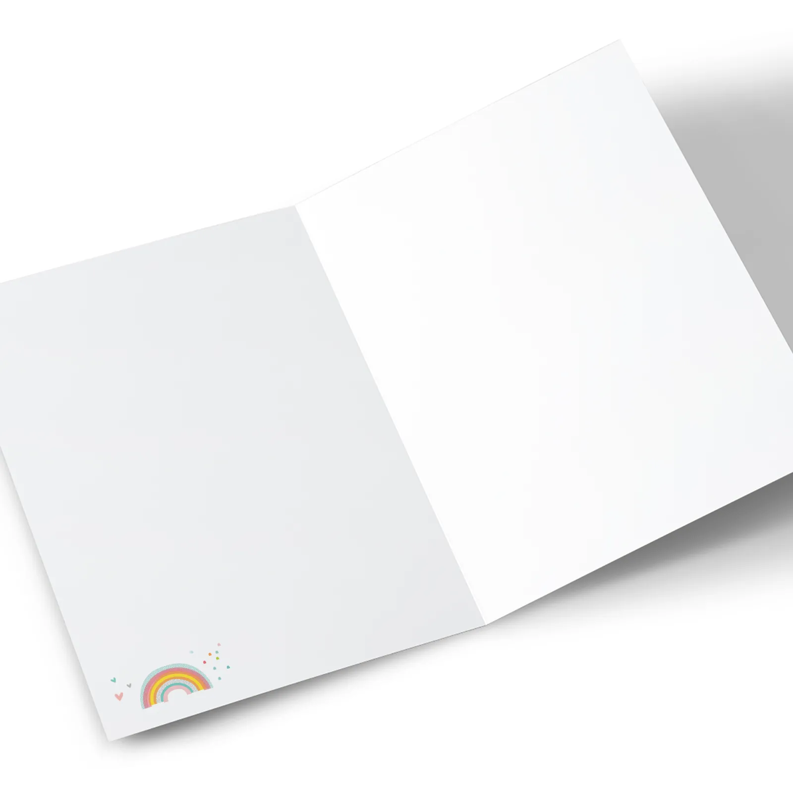 Card Factory Personalised Thank You Card - Colourful Text Rainbow Friend