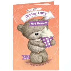 New Personalised Thank You Card - Special Dinner Lady Thank You