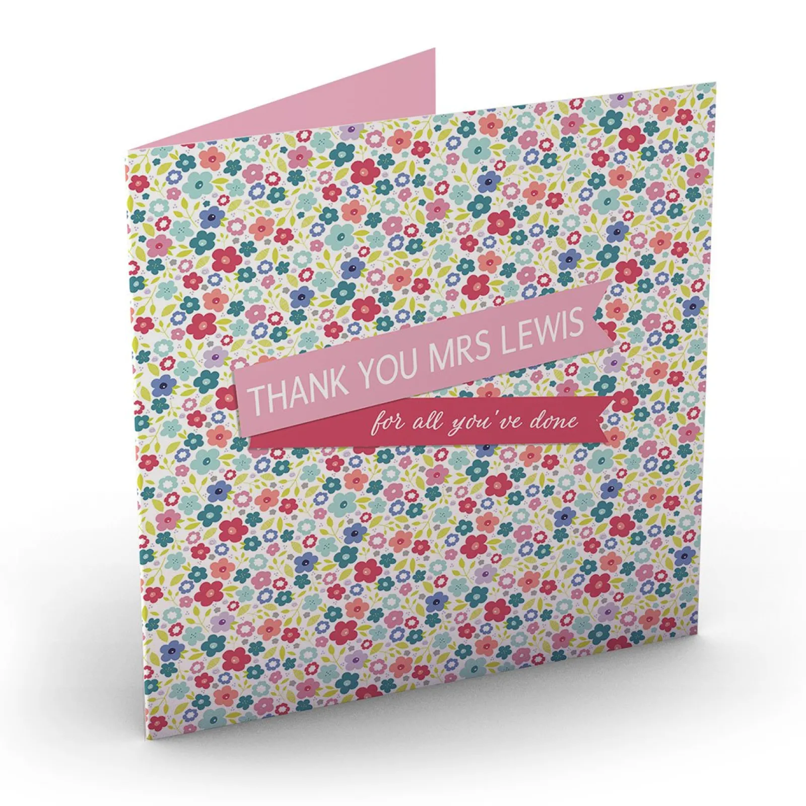 Card Factory Personalised Thank You Card - For All You've Done