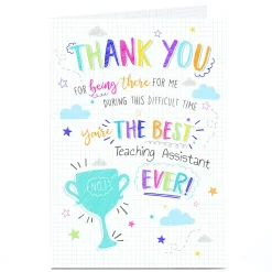 New Personalised Thank You Card - You're The Best Ever! Thank You