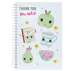 Hot Personalised Thank You Teacher Notebook - Fruit And Tea Personalised Notebooks And Stationery|Notebooks & Stationery