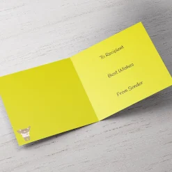 Card Factory Personalised Thanks Teacher Card - Bear With Sign