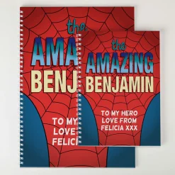 Online Personalised The Amazing Suit Notebook Kids Personalised Notebooks And Stationery|Notebooks & Stationery