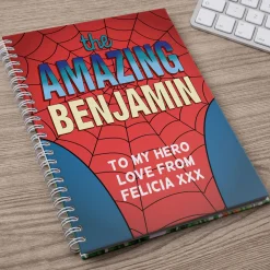 Online Personalised The Amazing Suit Notebook Kids Personalised Notebooks And Stationery|Notebooks & Stationery