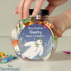 Kids Card Factory Personalised The Snowman Magical Adventure Sweet Jar
