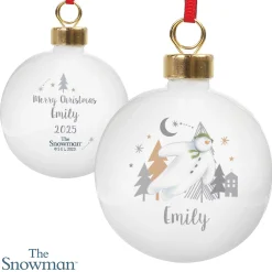 Best Personalised The Snowman Magical Adventure Bauble Kids Gifts For Babies|Gifts For Kids