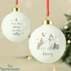Best Personalised The Snowman Magical Adventure Bauble Kids Gifts For Babies|Gifts For Kids