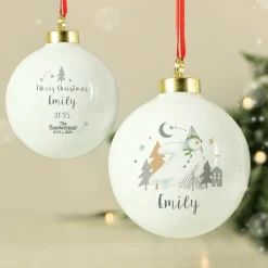 Best Personalised The Snowman Magical Adventure Bauble Kids Gifts For Babies|Gifts For Kids