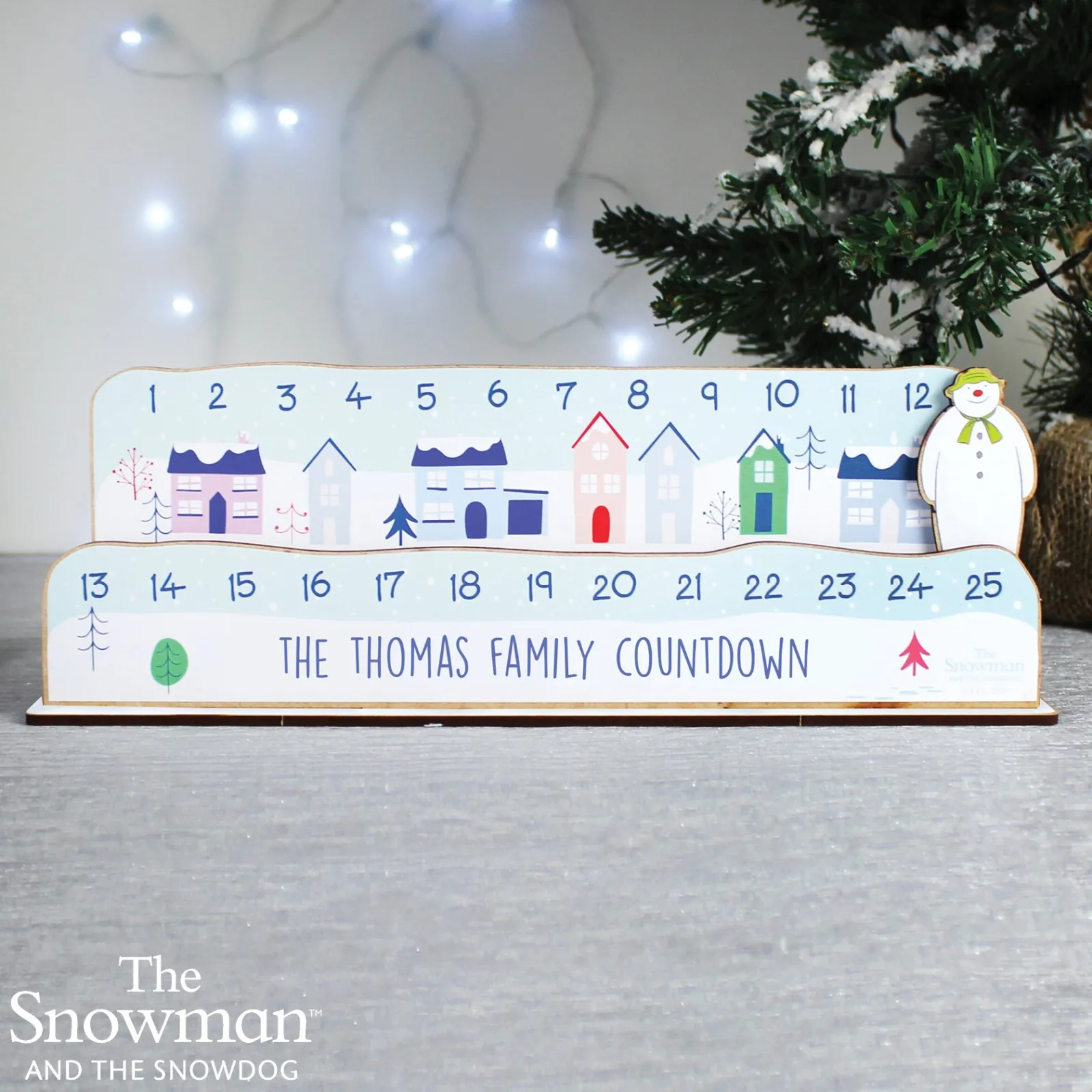 Kids Card Factory Personalised The Snowman Christmas Advent Countdown Kit