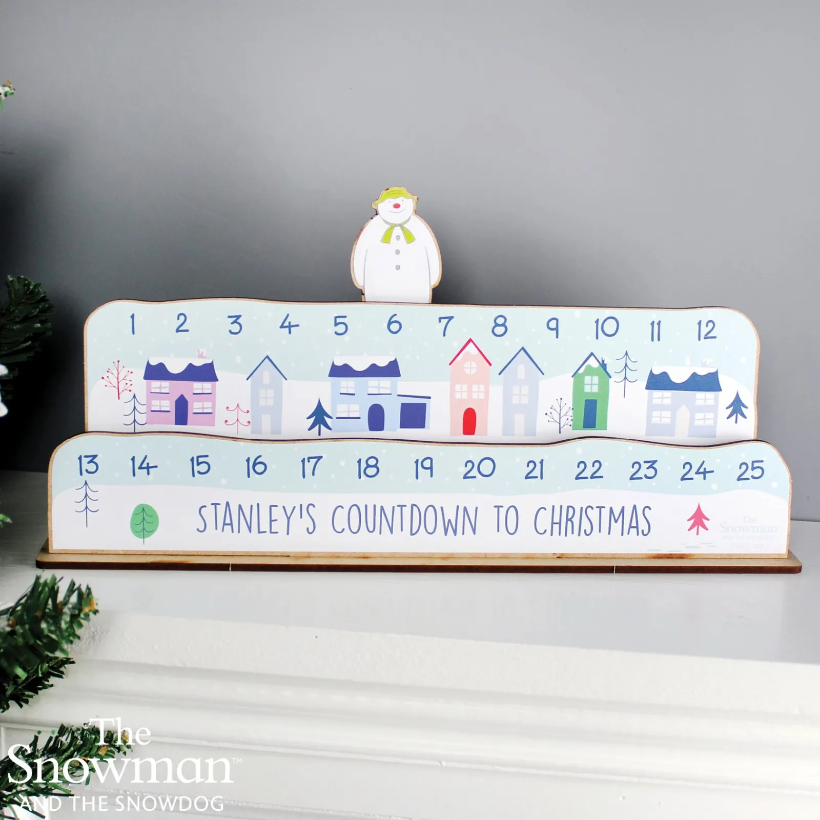 Kids Card Factory Personalised The Snowman Christmas Advent Countdown Kit