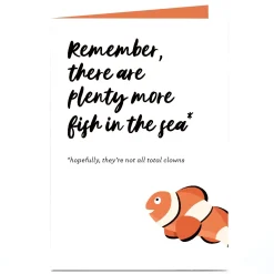 Online Personalised Thinking of You Card - Plenty More Fish in The Sea Just To Say|Funny