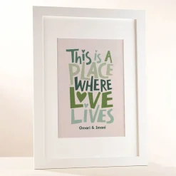 Clearance Personalised This Is A Place Where Love Lives Framed Print Personalised Canvas & Wall Art|Photo Prints & Wall Art