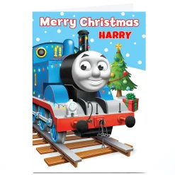 New Personalised Thomas & Friends Christmas Card - Name Tv & Film|Christmas