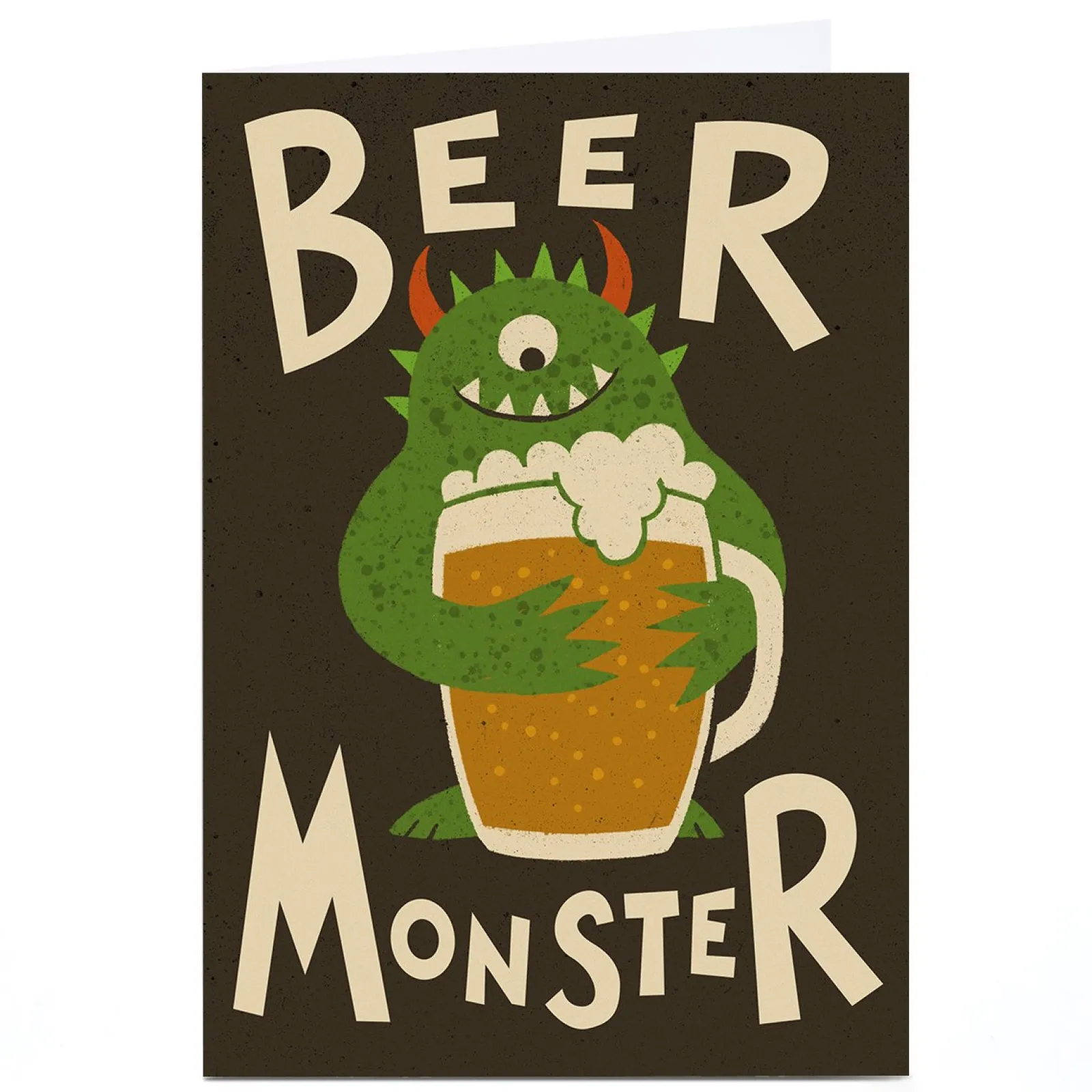 Hot Personalised Tin Bath Card - Beer Monster Funny|Any Occasion