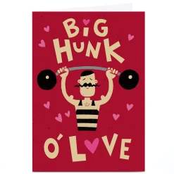 Discount Personalised Tin Bath Card - Weightlifter Any Occasion|Just To Say