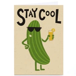 Personalised Tin Bath Card - Cucumber Funny|Any Occasion