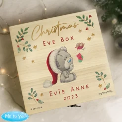 Discount Personalised Tiny Tatty Teddy Large Wooden Christmas Eve Box Kids Gifts For Babies|Gifts For Him