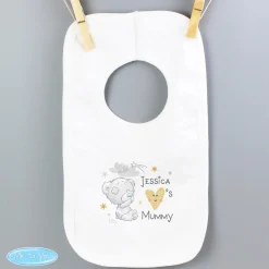 Card Factory Personalised Tiny Tatty Teddy I Heart Baby Bib