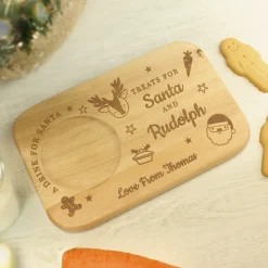 Best Personalised Treats for Santa Wooden Coaster Tray Kids Christmas Gifts|Gifts For Kids
