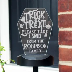 Card Factory Personalised Trick or Treat Halloween Solar Light