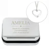 Card Factory Personalised Trinket Box & Heart Necklace