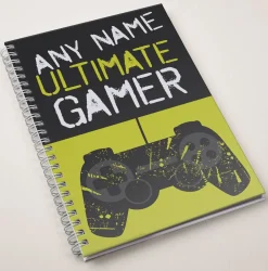 Best Personalised Ultimate Gamer Notebook Kids Personalised Notebooks And Stationery|Notebooks & Stationery