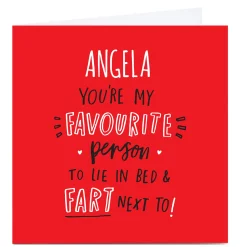 New Personalised Valentine's Card - You're My Favourite Person Funny