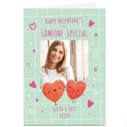 Online Personalised Valentine's Day Card - Heart Balloons, Some Special Photo