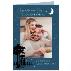 Sale Personalised Valentine's Day Card - Every Day I Love You More, Someone Special Photo