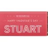 Card Factory Personalised Valentine's Day Red Chocolate Bar