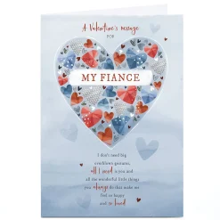 Card Factory Personalised Valentine's Day Card - All I Need is You, My Fiance