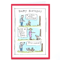 Online Personalised Vicar Of Scribbly Card - I Call Him Lottery... Funny|Birthday