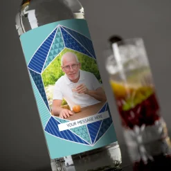 Hot Personalised Vodka - Geometric Photo and Message Photo Gifts|Gifts For Him