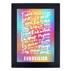 New Personalised Wall Art - J'aime Eurovision Personalised Canvas & Wall Art|Photo Prints & Wall Art