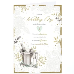 Card Factory Personalised Wedding Card - Lifetime of Wedded Bliss