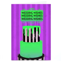 Card Factory Personalised Wedding Card - Wedding Wishes Wedding Wishes