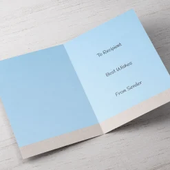 Online Personalised Wedding Card - Outdoor Wedding Scene Wedding