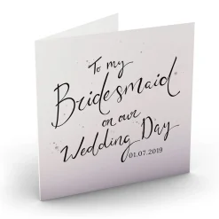 Online Personalised Wedding Card - My Bridesmaid Premium Square|Wedding