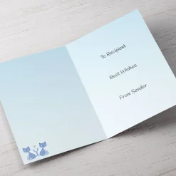 Card Factory Personalised Wedding Card - Mrs and Mrs Cats