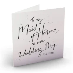 Card Factory Personalised Wedding Card - Maid Of Honour