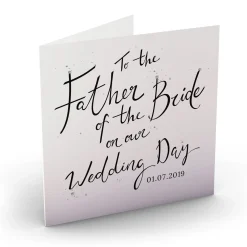 Card Factory Personalised Wedding Card - Father Of The Bride