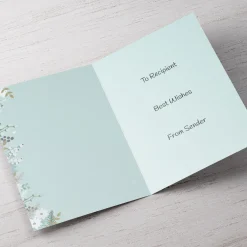 Hot Personalised Wedding Card - Be My Bridesmaid Floral Blue Invitations|Wedding Party