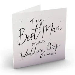 Hot Personalised Wedding Card - Best Man Wedding|Thank You