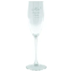 Card Factory Personalised Wedding Champagne Glass - Mrs