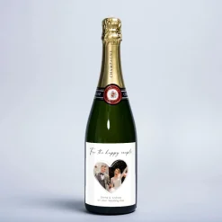 Clearance Personalised Wedding Champagne - For The Happy Couple Love Heart Photo Gifts|Wedding Gifts
