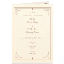 New Personalised Wedding Invitation - Traditional Invitations|Wedding Party
