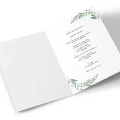 Card Factory Personalised Wedding Invitation - Botanical