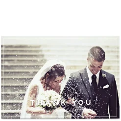 Personalised Wedding Photo Card - Thank You Landscape Wedding|Thank You