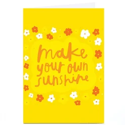 Card Factory Personalised Whale & Bird Card - Make Your Own Sunshine