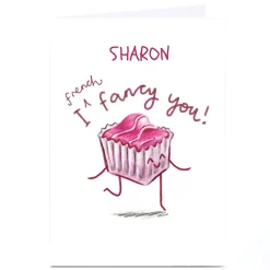 Card Factory Personalised Whale & Bird Card - I French Fancy You